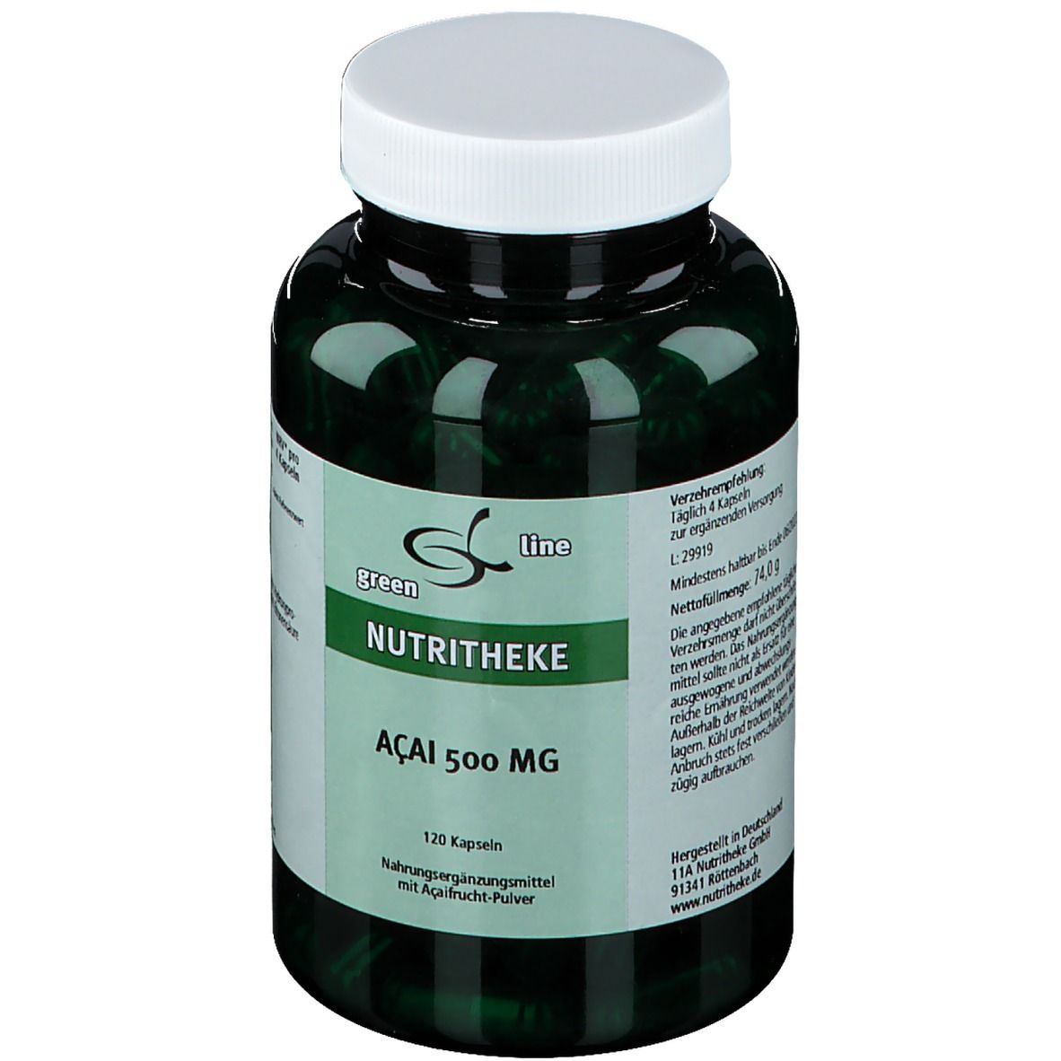 GREEN LINE NUTRITHEKE Açaï 500 mg