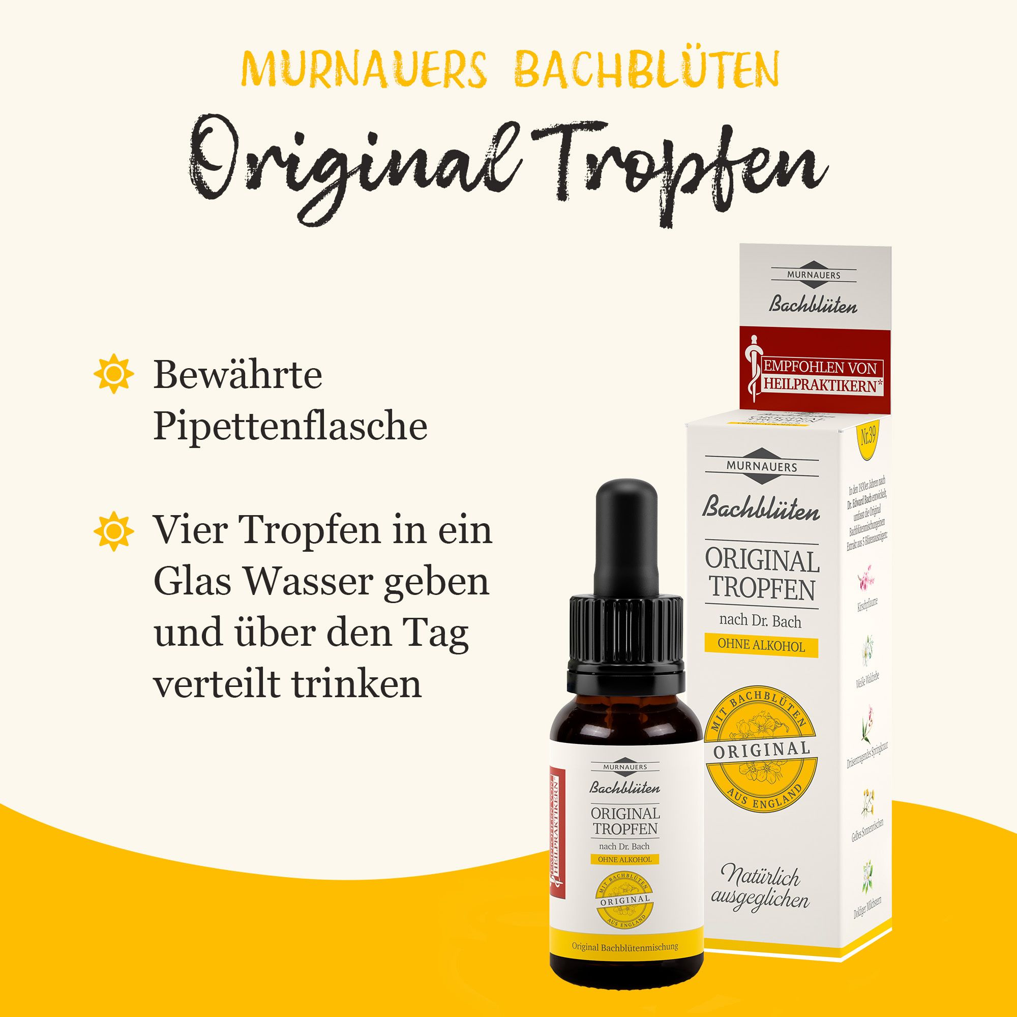 MURNAUERS Bach Flower Remedies Original Drops sans alcool