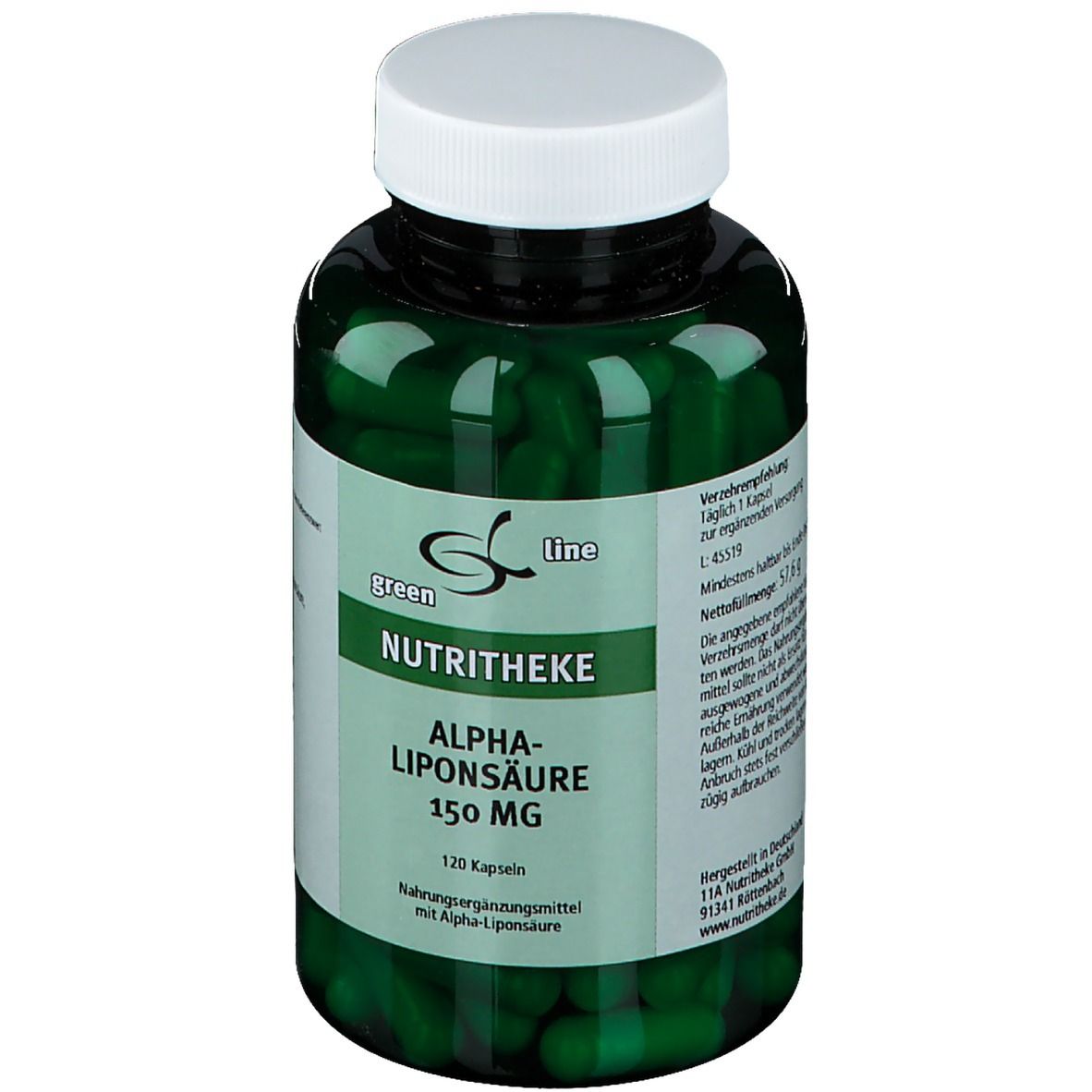 green line NUTRITHEKE Alpha Liponsäure 150 mg