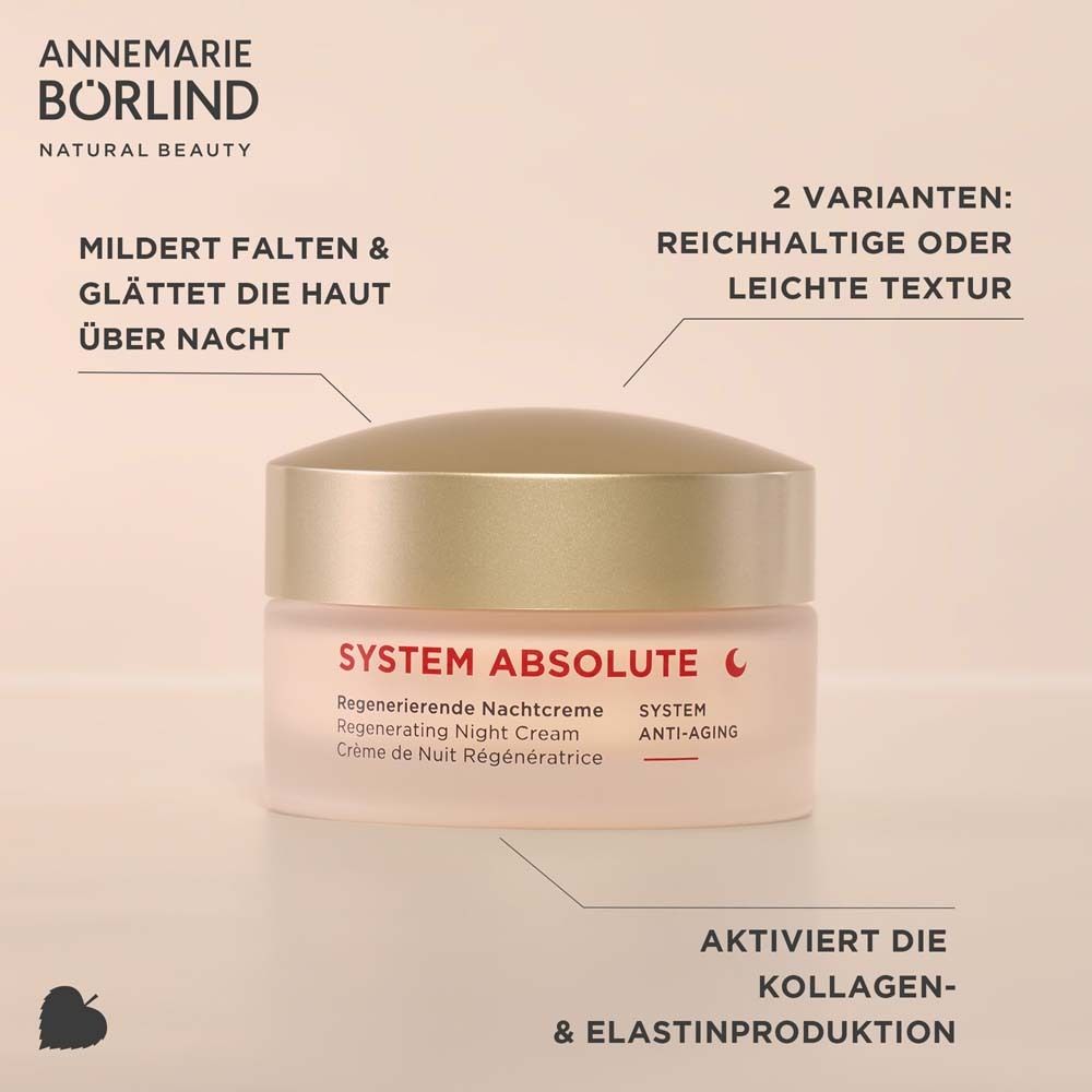 ANNEMARIE BÖRLIND SYSTEM ABSOLUTE Regenerierende Nachtcreme light
