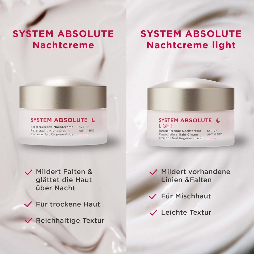 ANNEMARIE BÖRLIND SYSTEM ABSOLUTE Regenerierende Nachtcreme light
