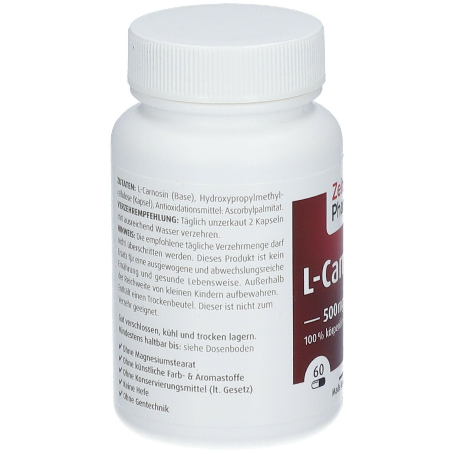 ZeinPharma® L Carnosin Kapseln 500 mg