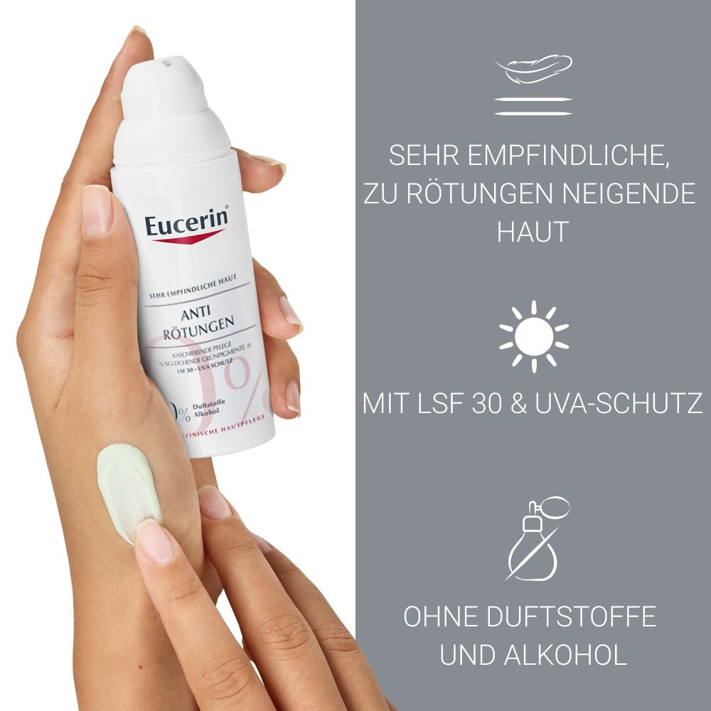 Eucerin® Antirötungen Kaschierende Tagespflege mit LSF 30 - Pflege für sehr empfindliche Haut und bei Rötungen & kaschiert Hautrötungen - jetzt 20% sparen mit Code "eucerin20"