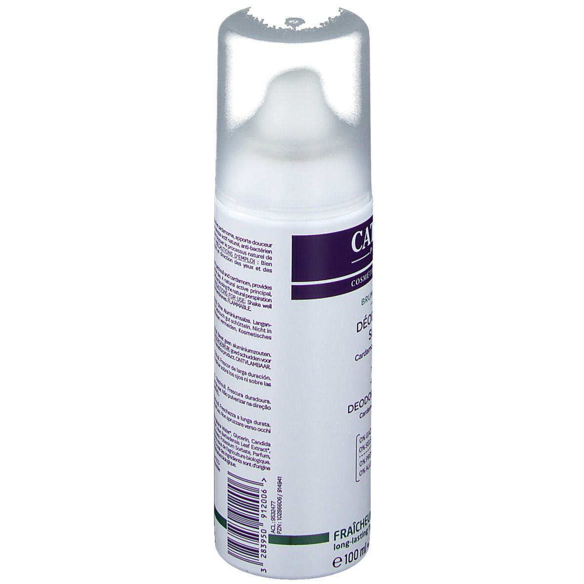 CATTIER Déodorant Brume Active - Cardamome et Patchouli