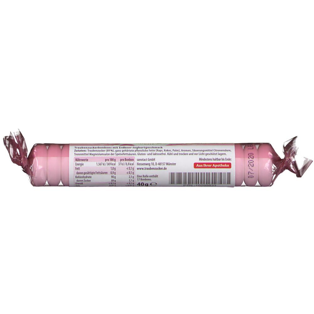 intact Yaourt aux fraises au dextrose