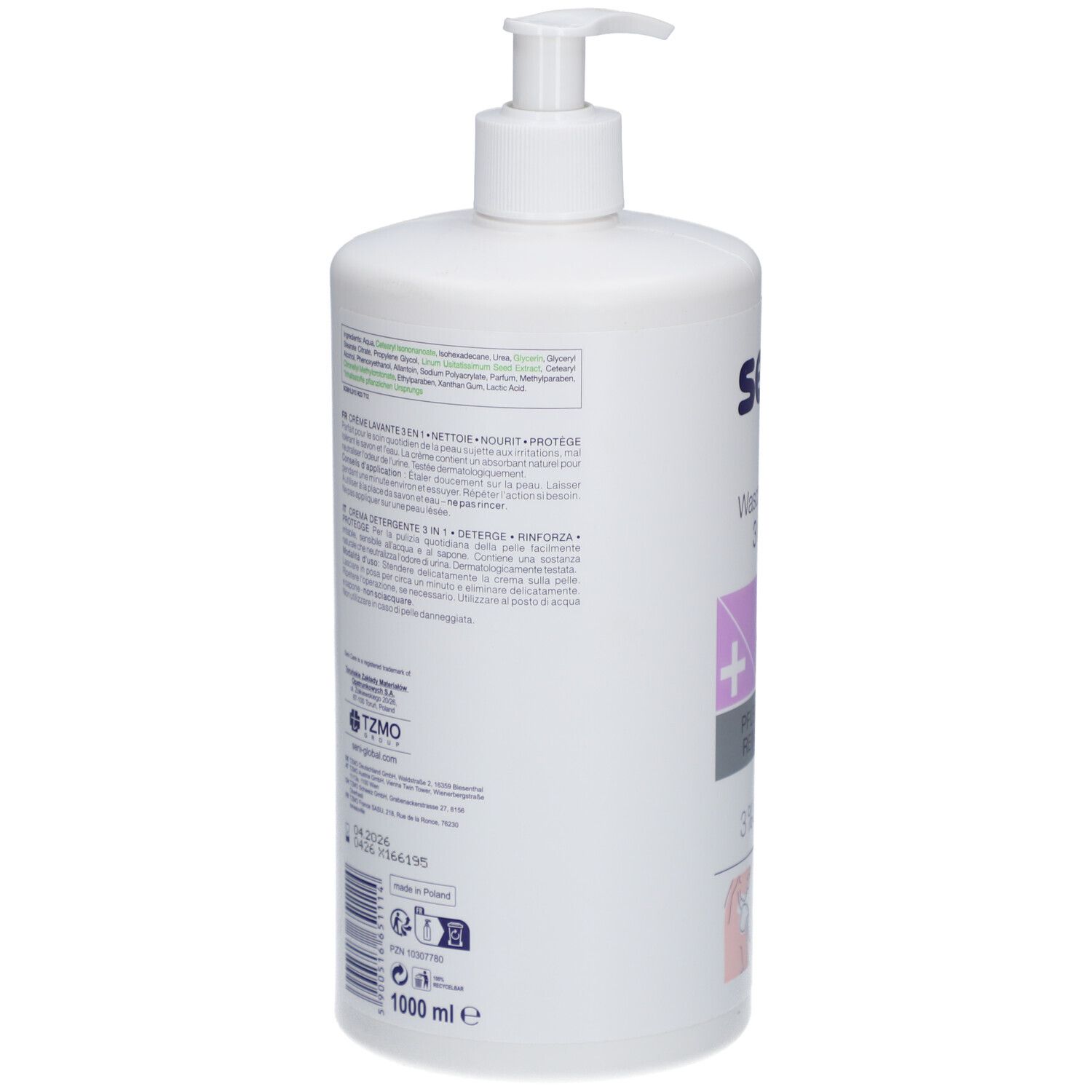 SENI CARE Waschcreme 3 in 1 Urea