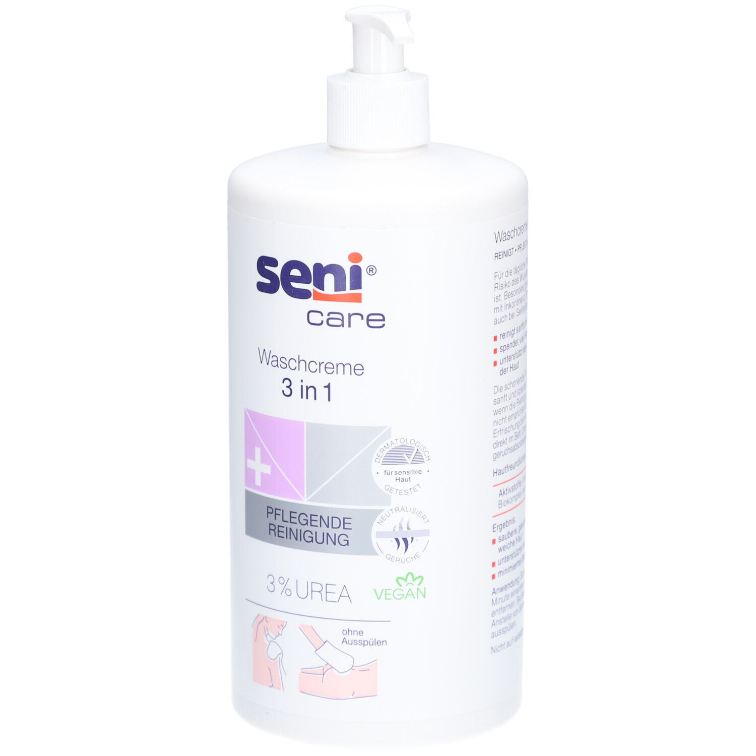 SENI CARE Waschcreme 3 in 1 Urea