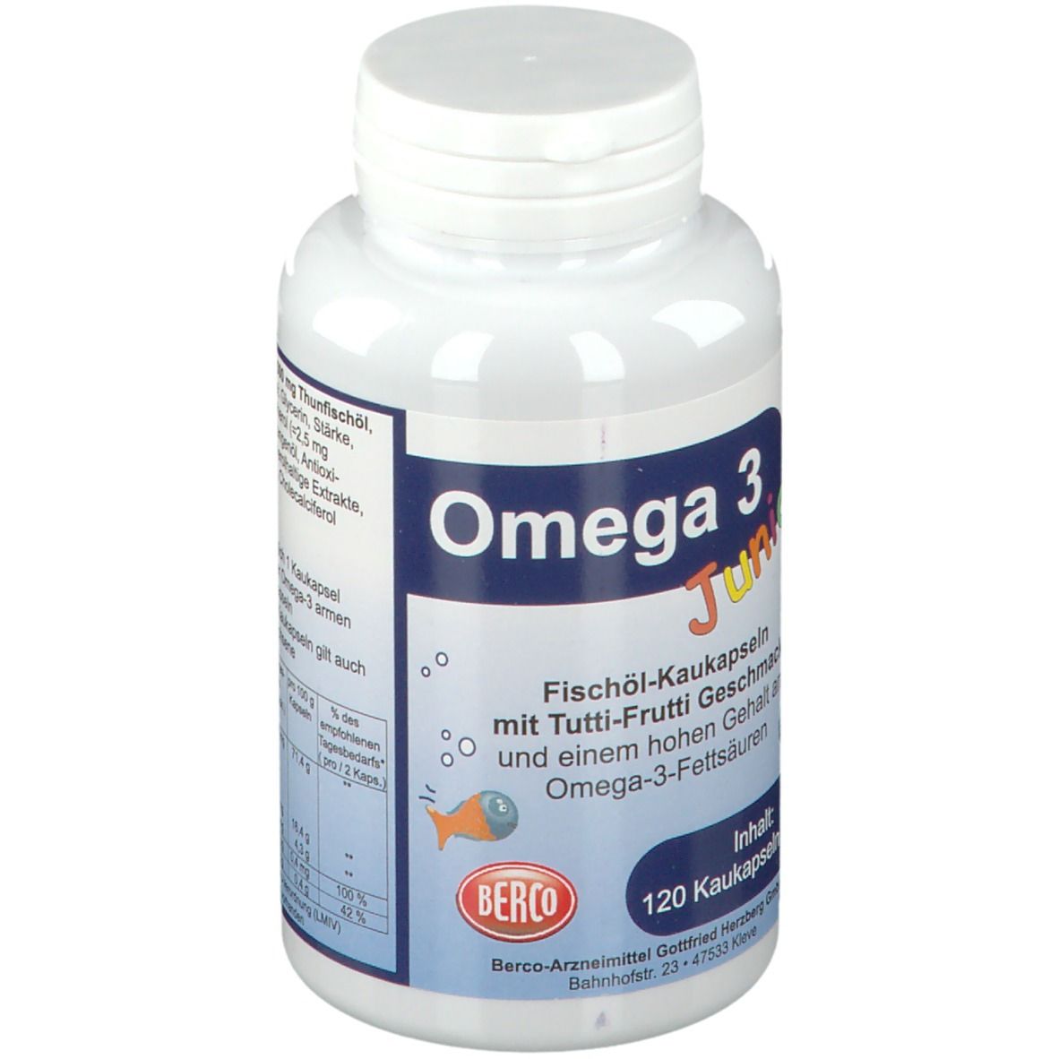 Omega 3 Junior Capsules d'huile de poisson à mâcher