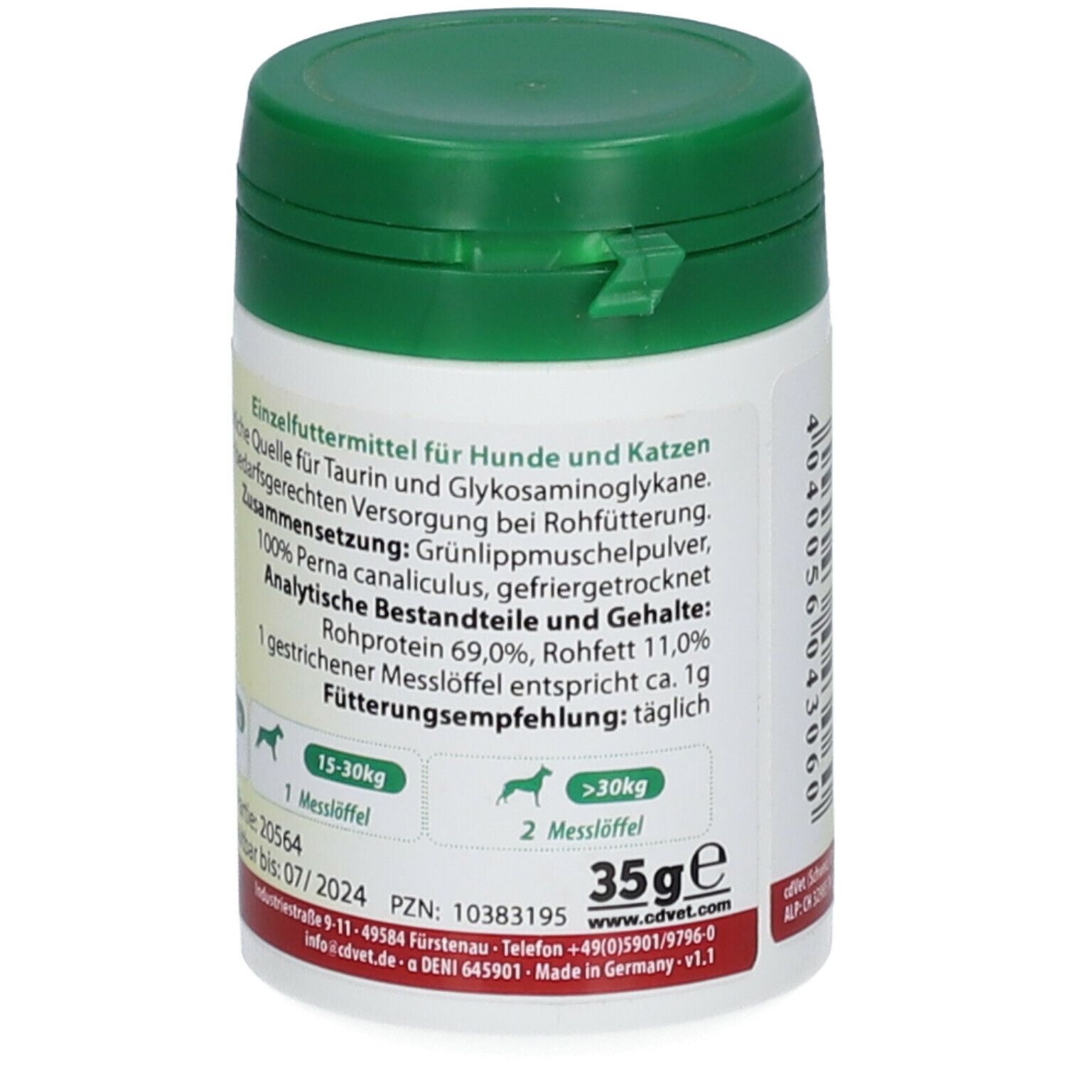 cd Vet Fit-BARF® Grünlippmuschel-Pulver