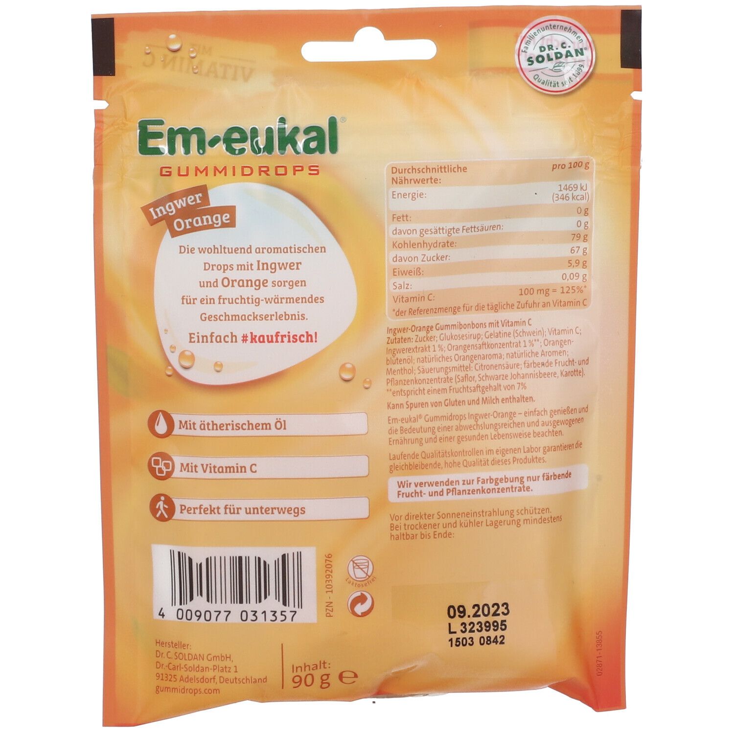 Em-eukal® Gouttes de gingembre Gingembre-Orange