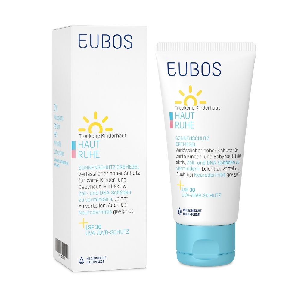 EUBOS® Crème-gel peau sèche pour enfants SPF 30 + UVA