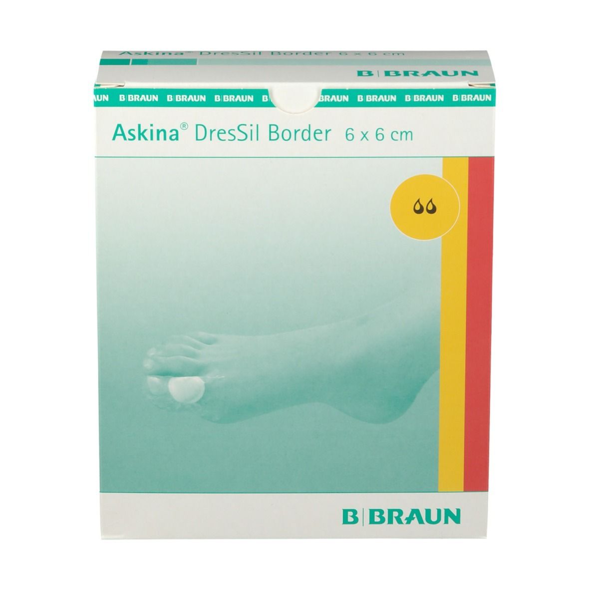Askina® DresSil Border 6 x 6 cm