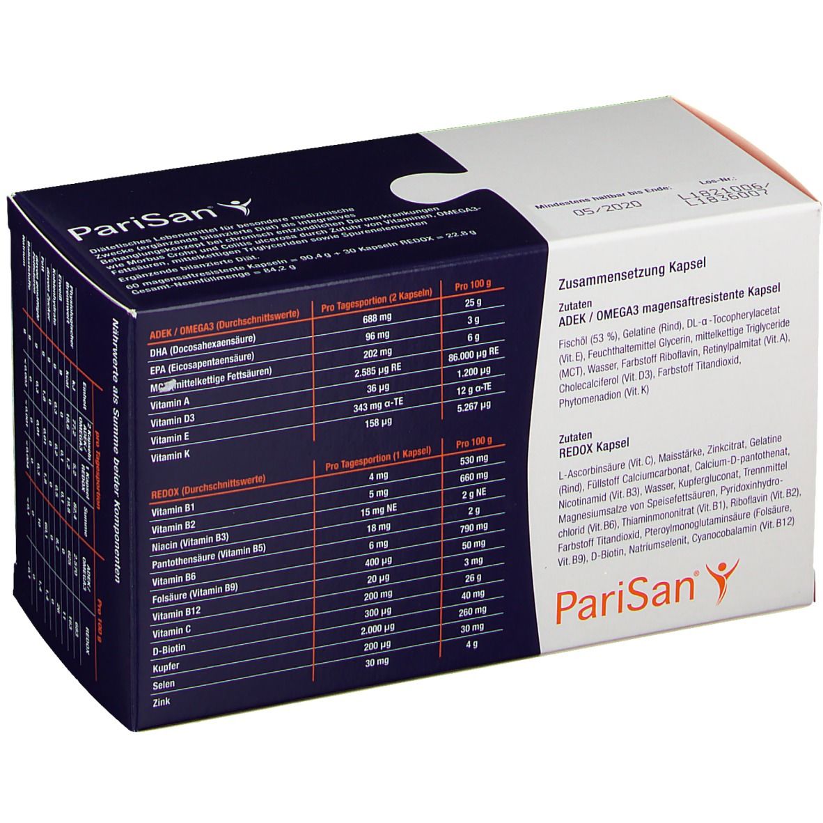 PariSan® OMEGA 3 + REDOX Monatspackung