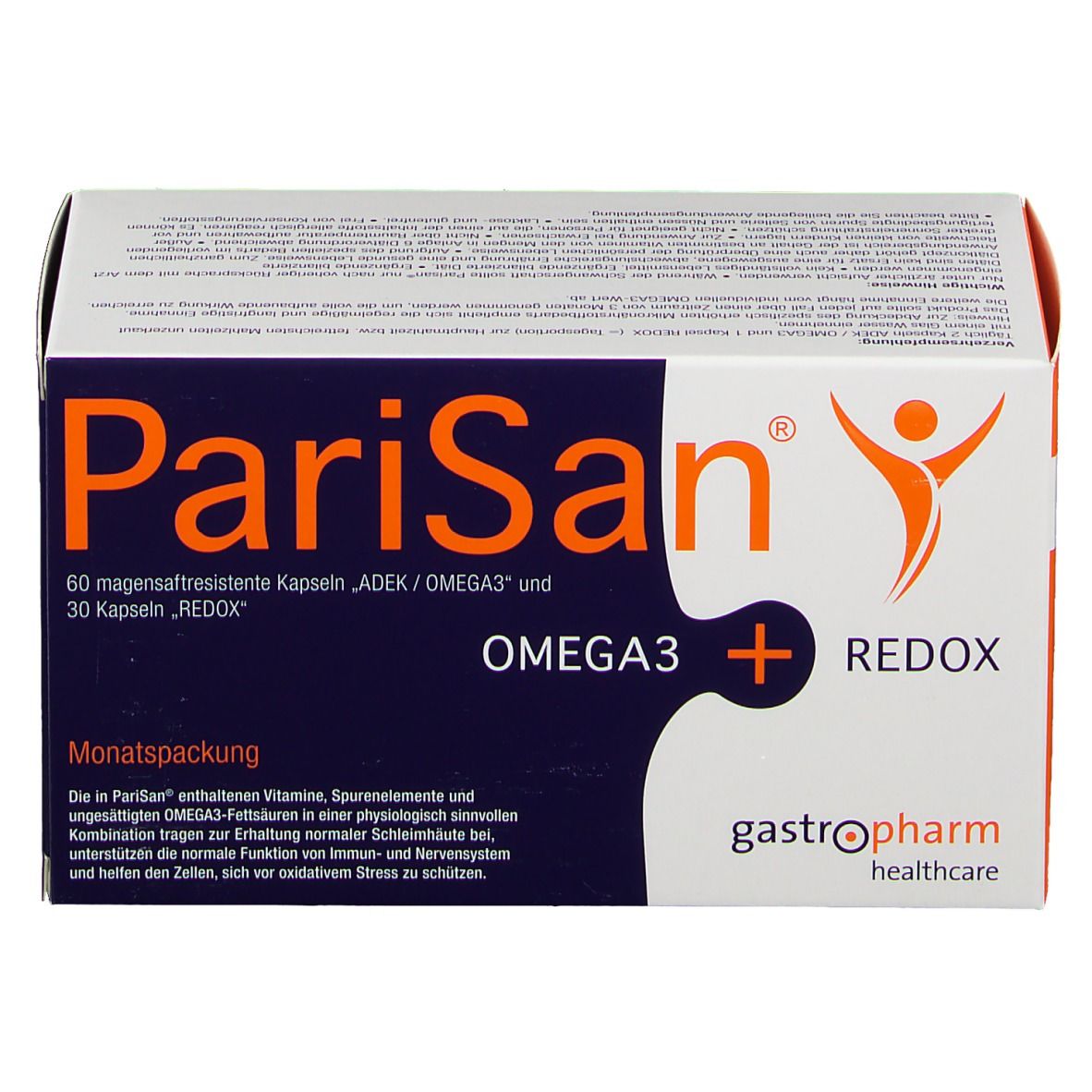 PariSan® OMEGA 3 + REDOX Monatspackung