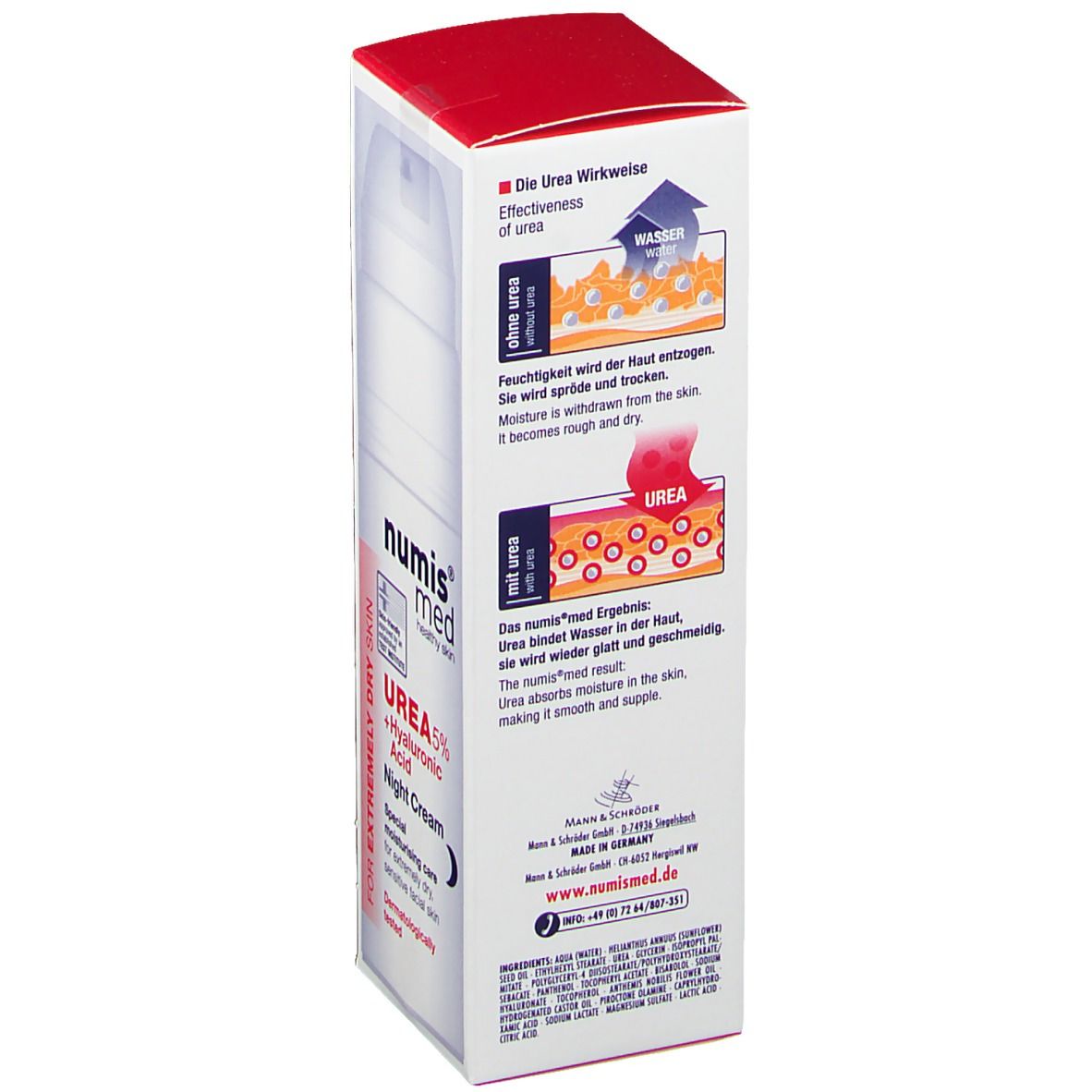 numis® med UREA Nachtcreme 5% +Hyaluronsäure