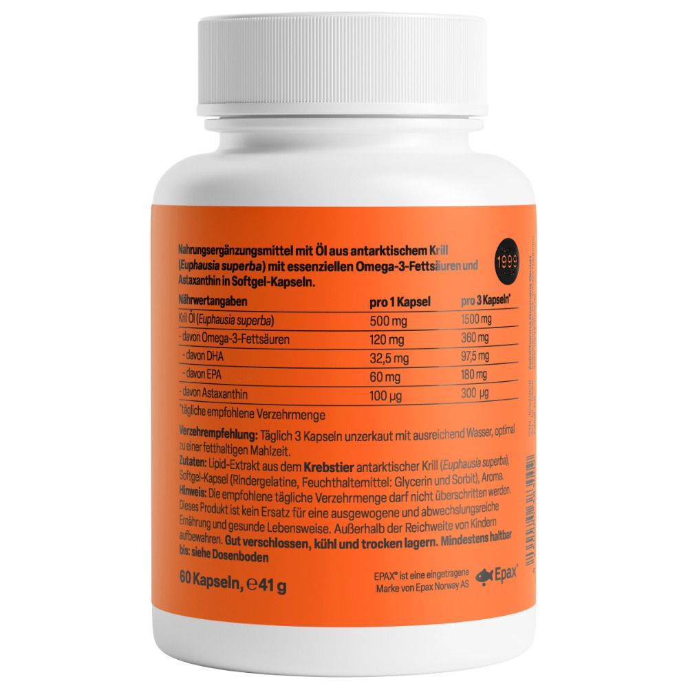 Omega 3 Capsules d'huile de krill de l'Antarctique 500 mg ZeinPharma