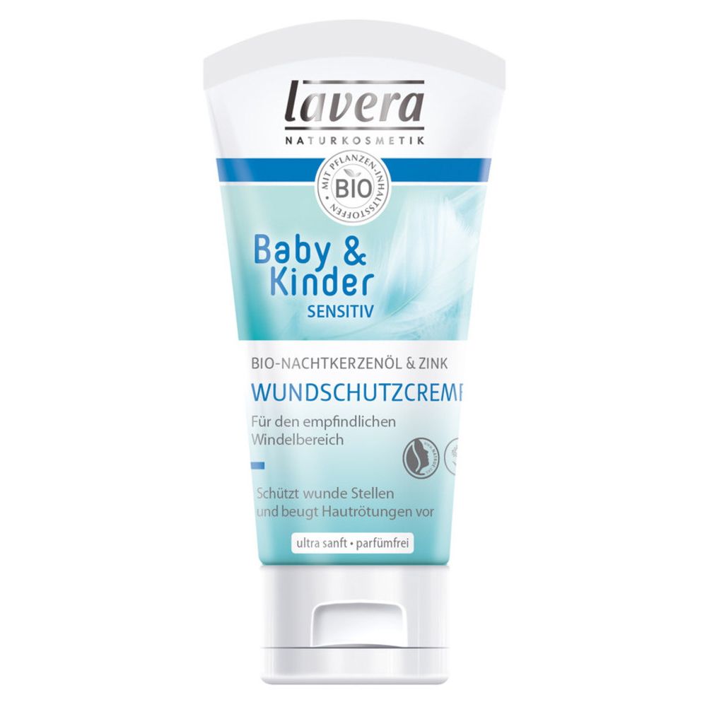 lavera Baby & Kinder Crème pour le change pour la peau sensible - Huile d‘onagre bio & zinc