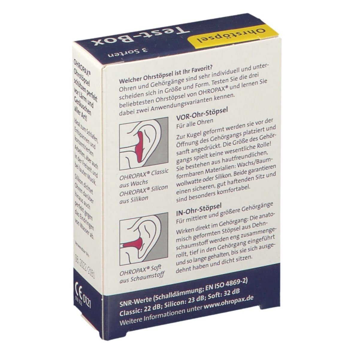 OHROPAX® Box de Bouchons d´oreille