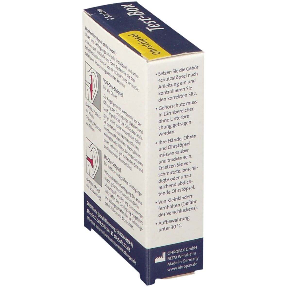 OHROPAX® Box de Bouchons d´oreille