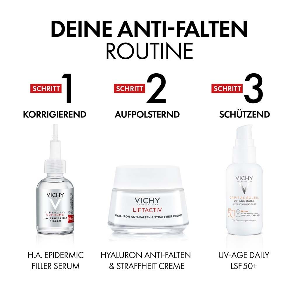 Vichy Liftactiv Hyaluron Anti-Falten & Straffheit Creme: Straffende Anti-Aging-Creme für trockene Haut