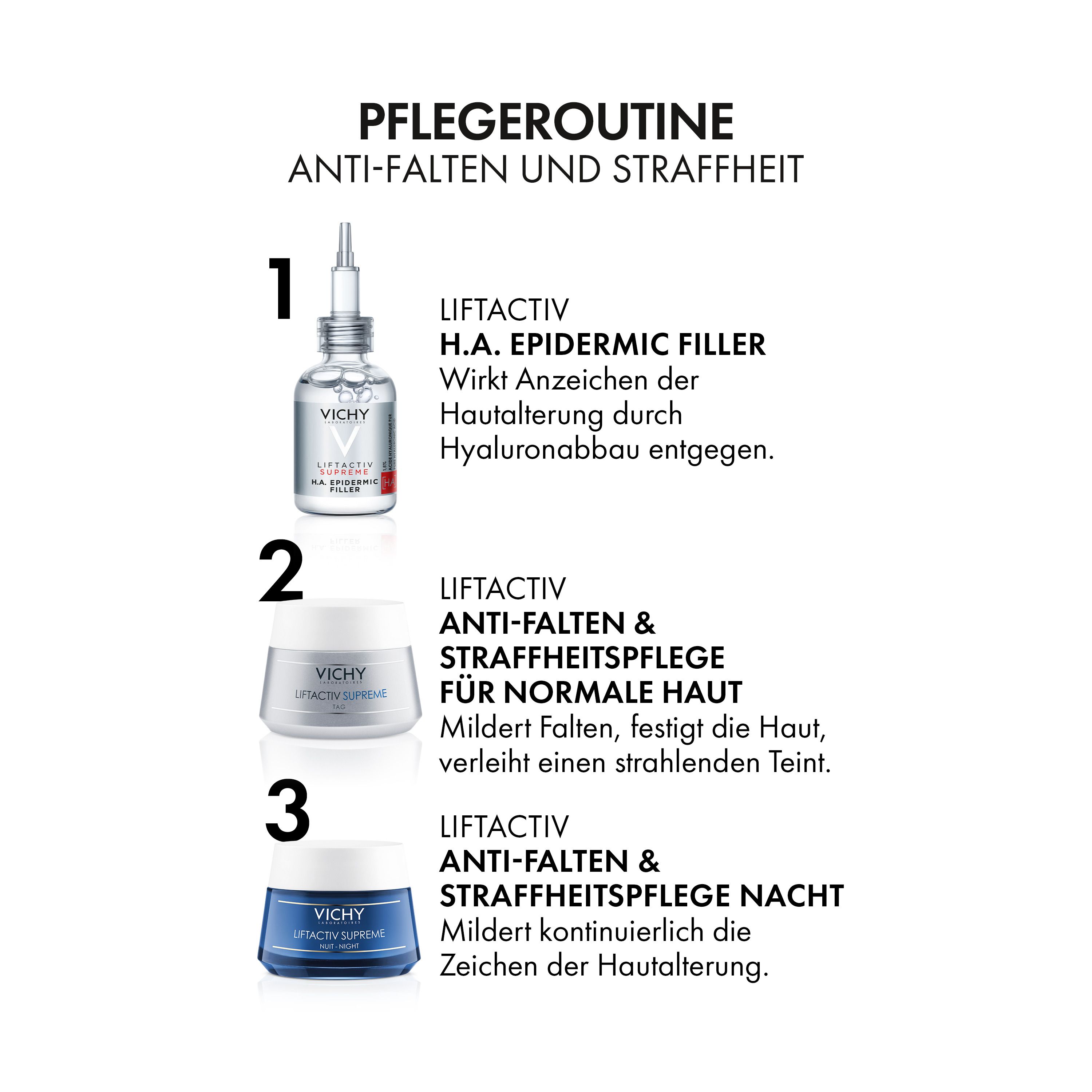 Vichy Liftactiv Hyaluron Anti-Falten Creme: Straffende Anti-Aging-Creme für normale bis Mischhaut