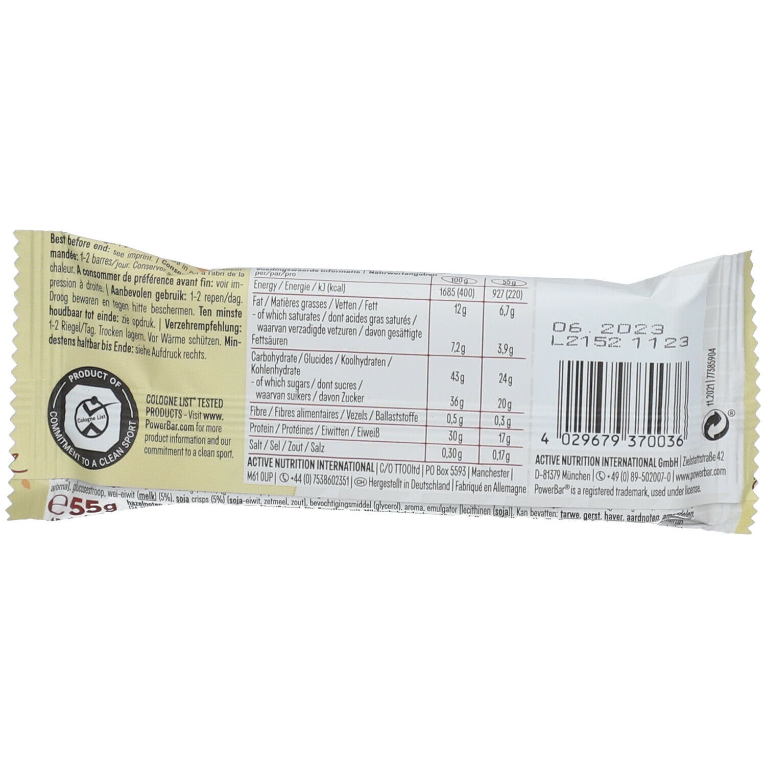 PowerBar® 30% Protein Plus Vanilla-Caramel Crisp