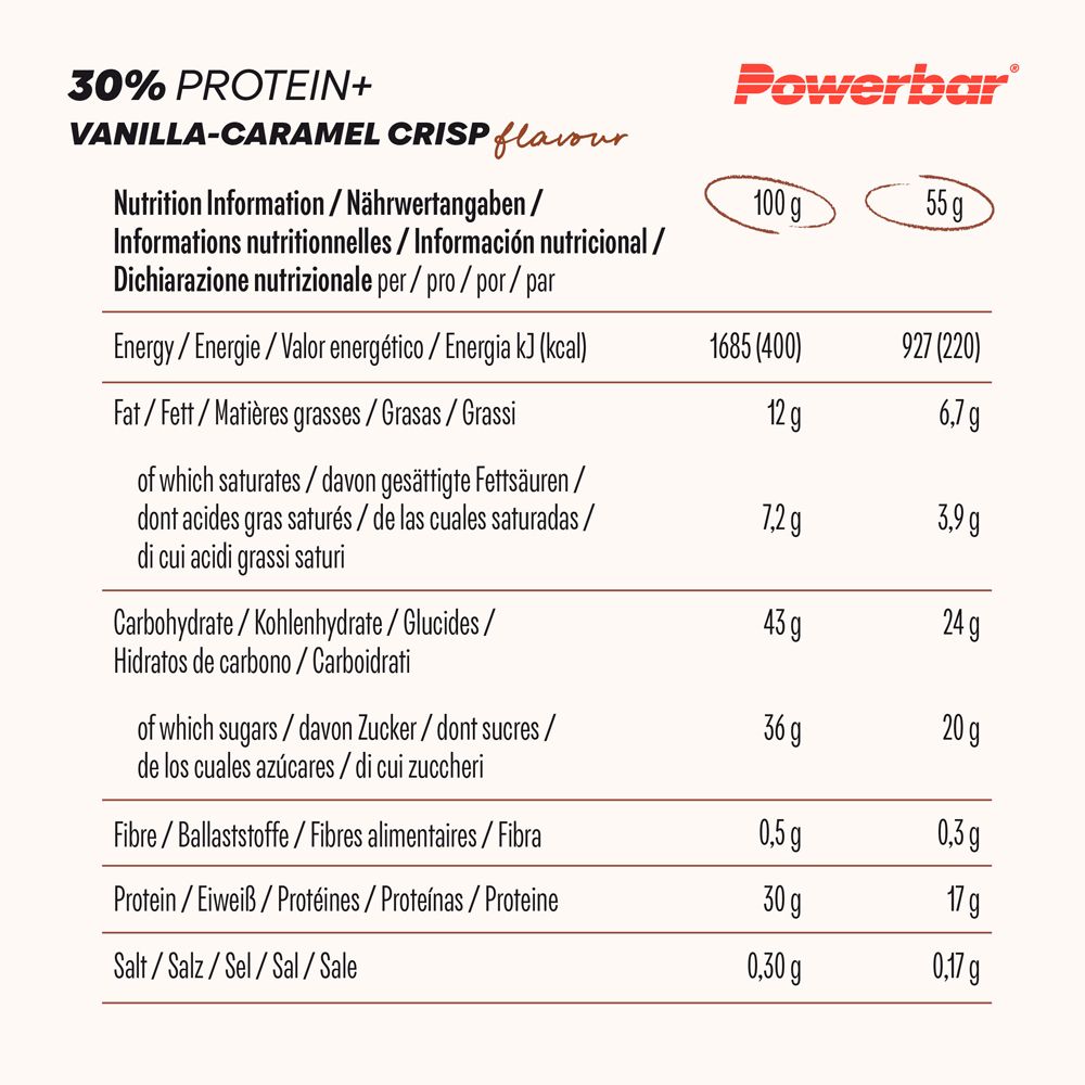 PowerBar® 30% Protein Plus Vanilla-Caramel Crisp