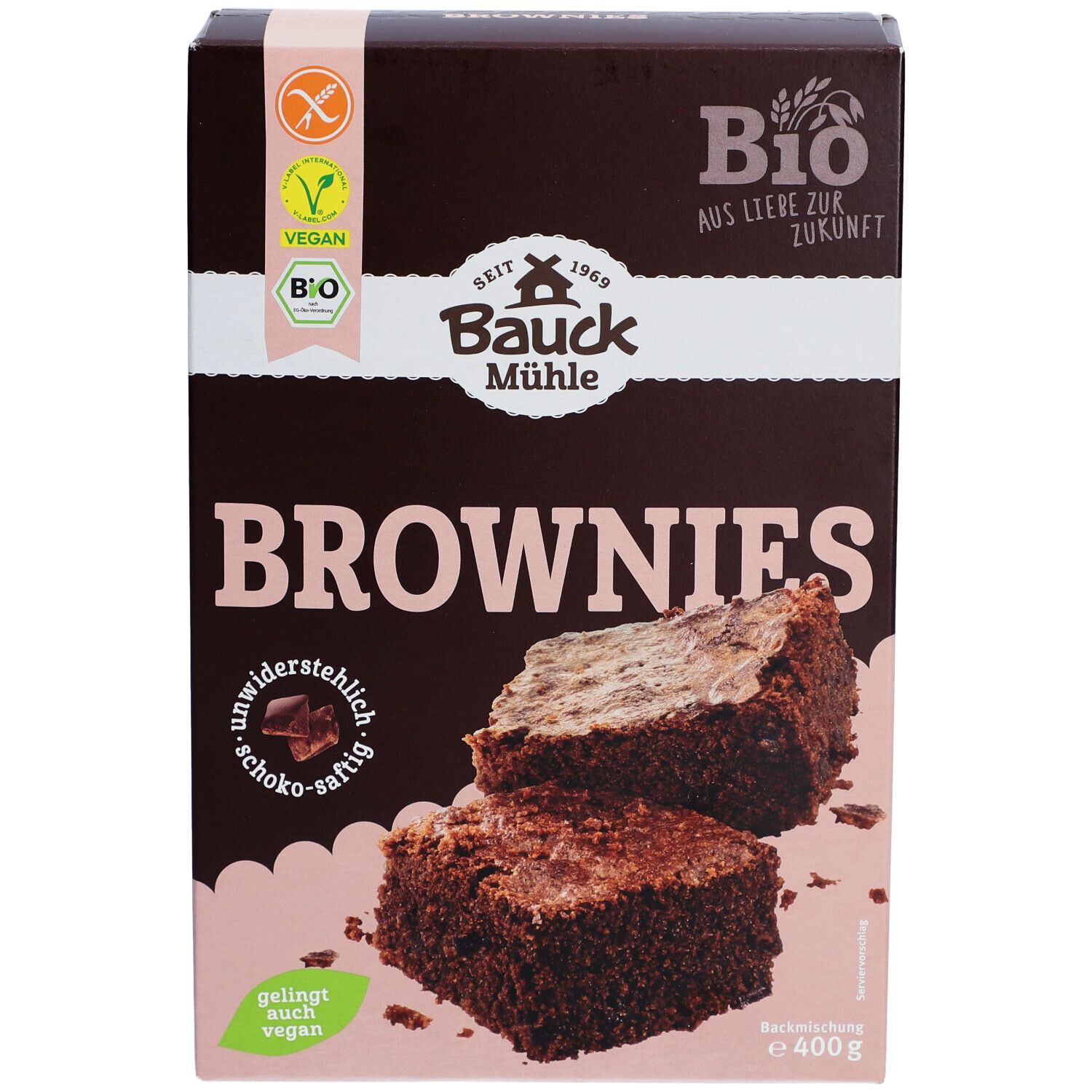 Bauckhof Brownies Backmischung, glutenfrei