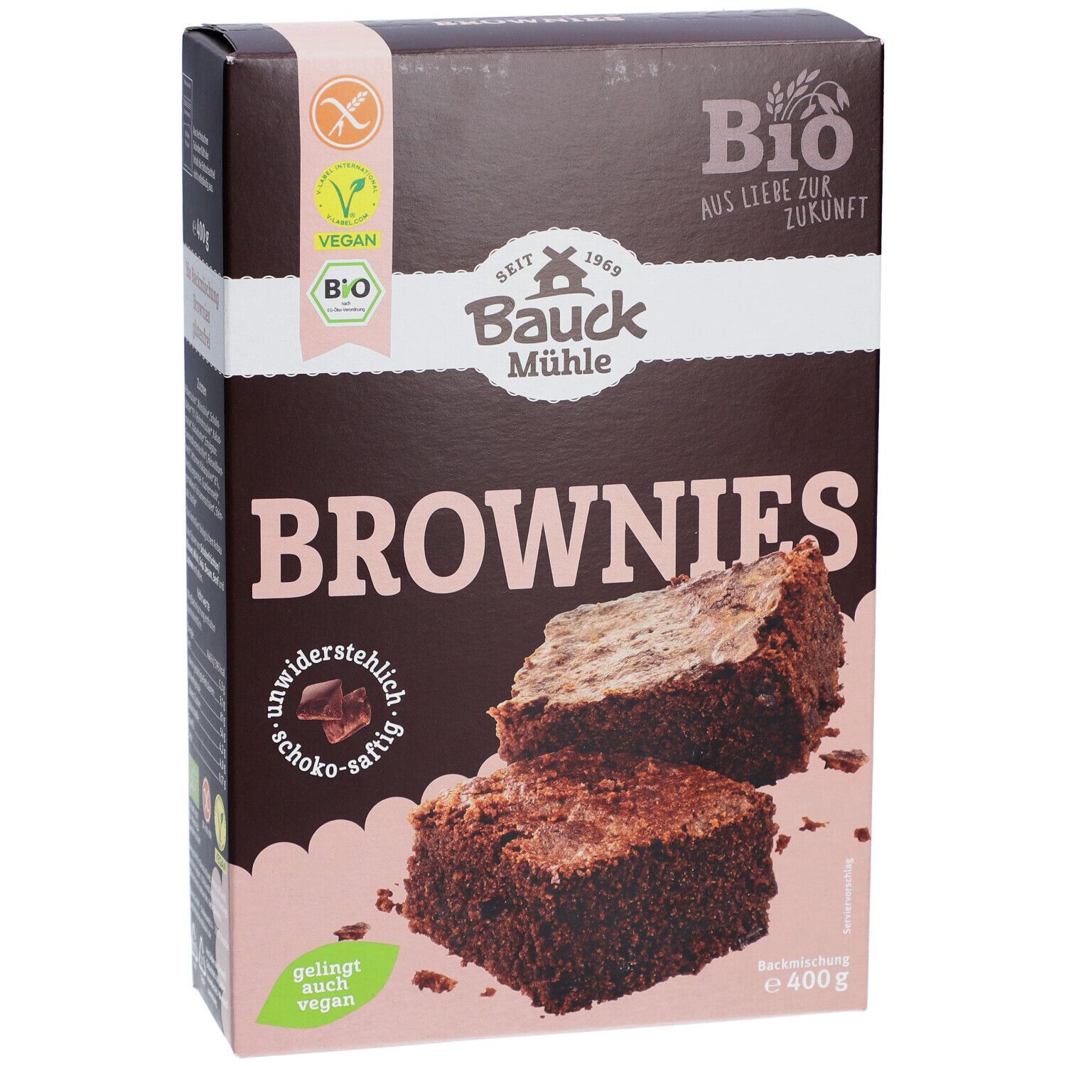 Bauckhof Brownies Mélange à pâtisserie, sans gluten