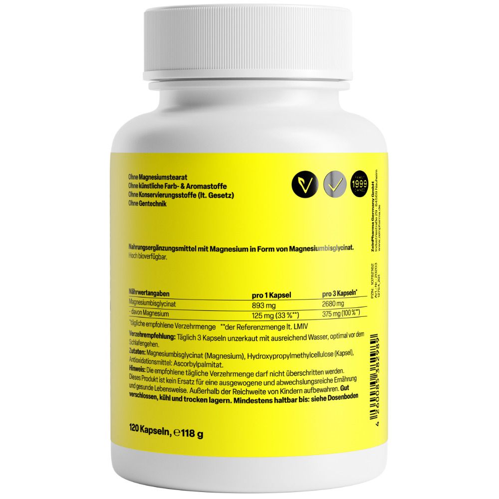 Magnesium Capsules Chelate 375 mg ZeinPharma