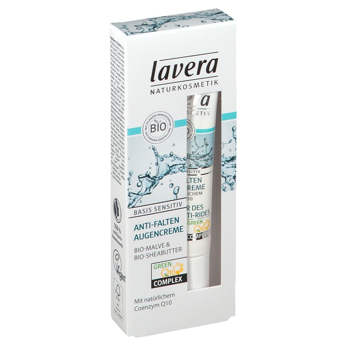 lavera basis sensitiv Anti-Falten Augencreme Q10