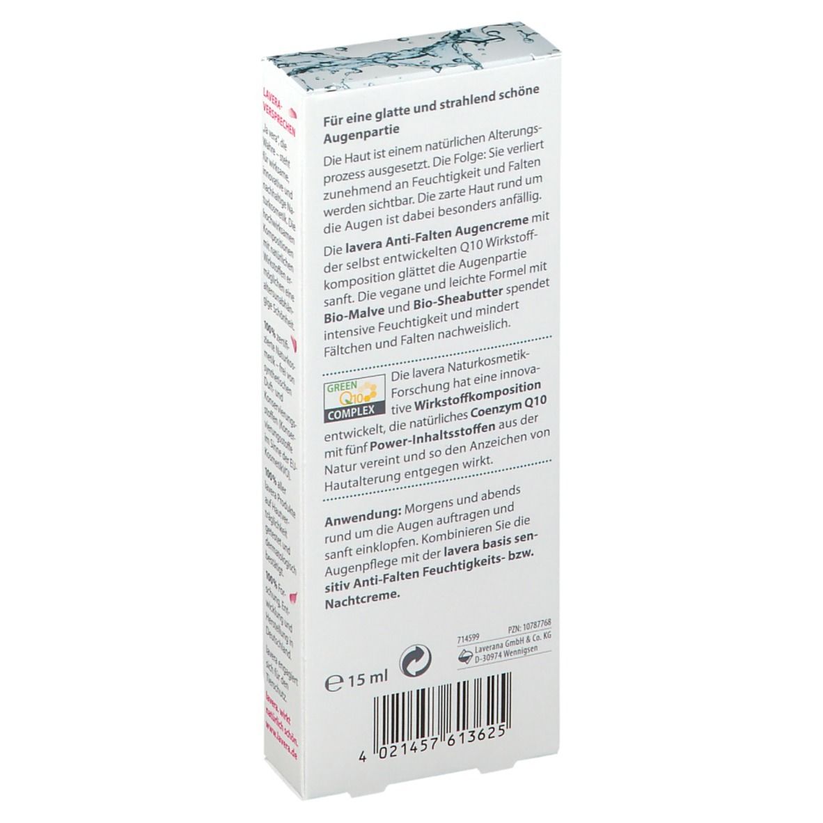 lavera basis sensitiv Anti-Falten Augencreme Q10