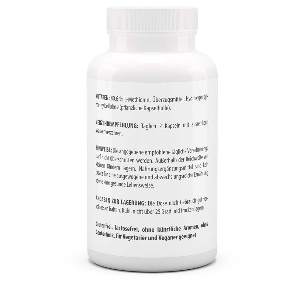 Dos du flacon blanc. Inscription: Ingrédients, recommandation de consommation, conseils, informations de stockage. Sans gluten, sans lactose.