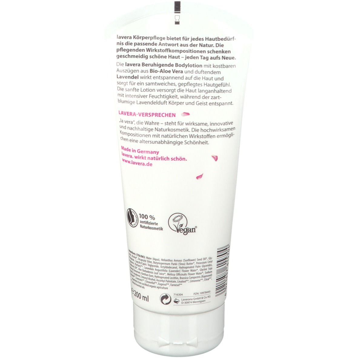 lavera Lait Corps Apaisant Lavande Bio & Aloe Vera Bio
