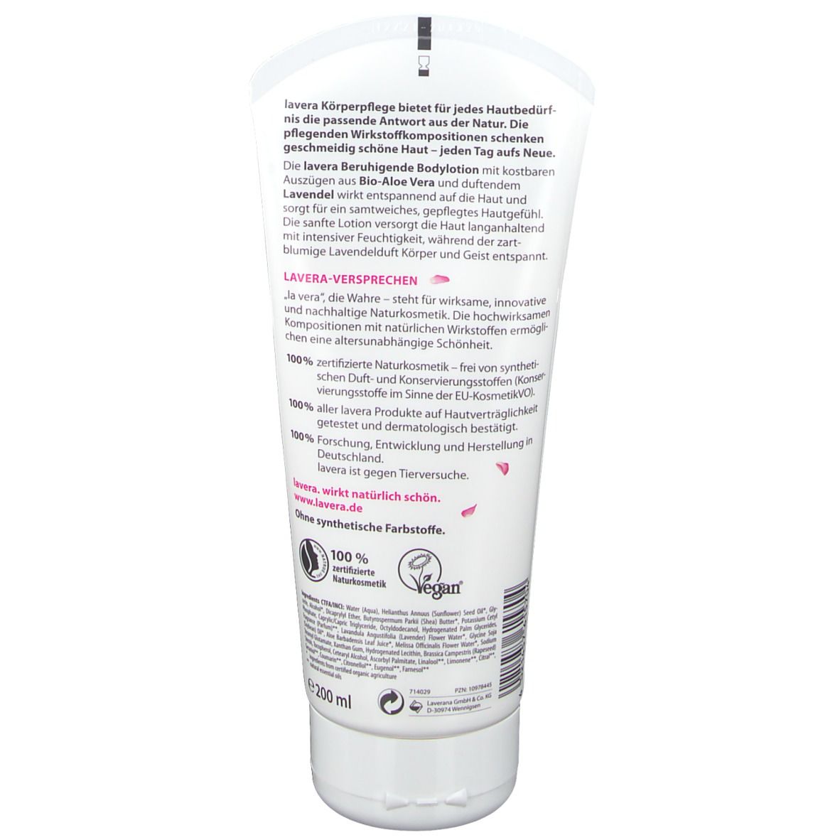 lavera Lait Corps Apaisant Lavande Bio & Aloe Vera Bio