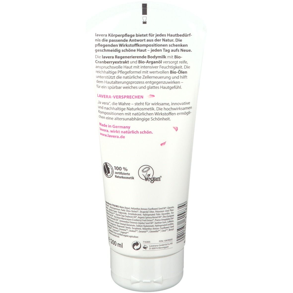 lavera Bodymilk Bio-Cranberry & Bio-Huile d'argan