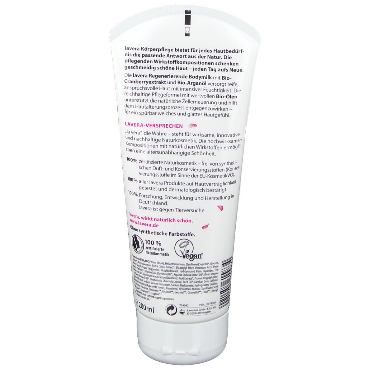 lavera Bodymilk Bio-Cranberry & Bio-Huile d'argan
