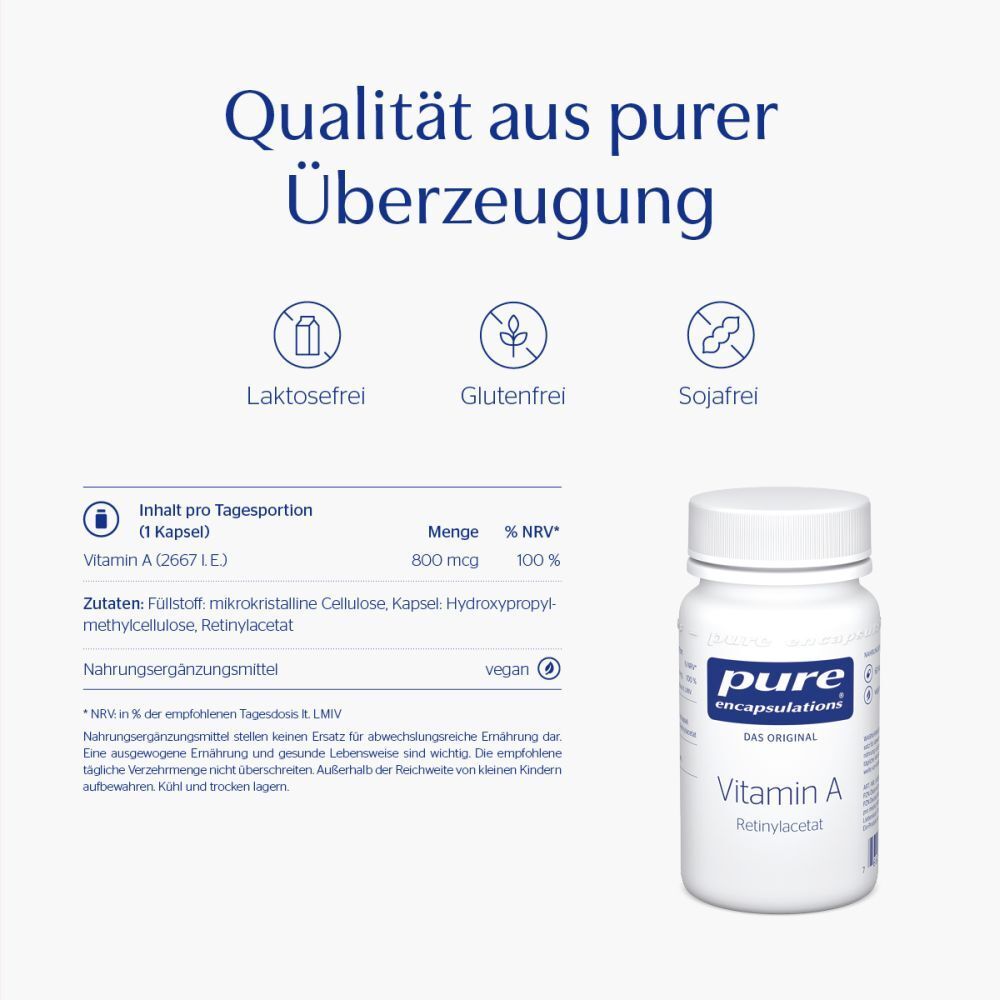 pure encapsulations® Vitamine A Rétinylacétate capsules