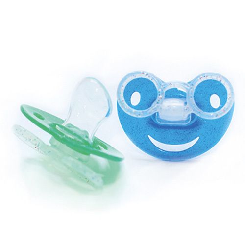 BABY-FRANK® Tétines orthodontiques silicone 6-18 mois bleu