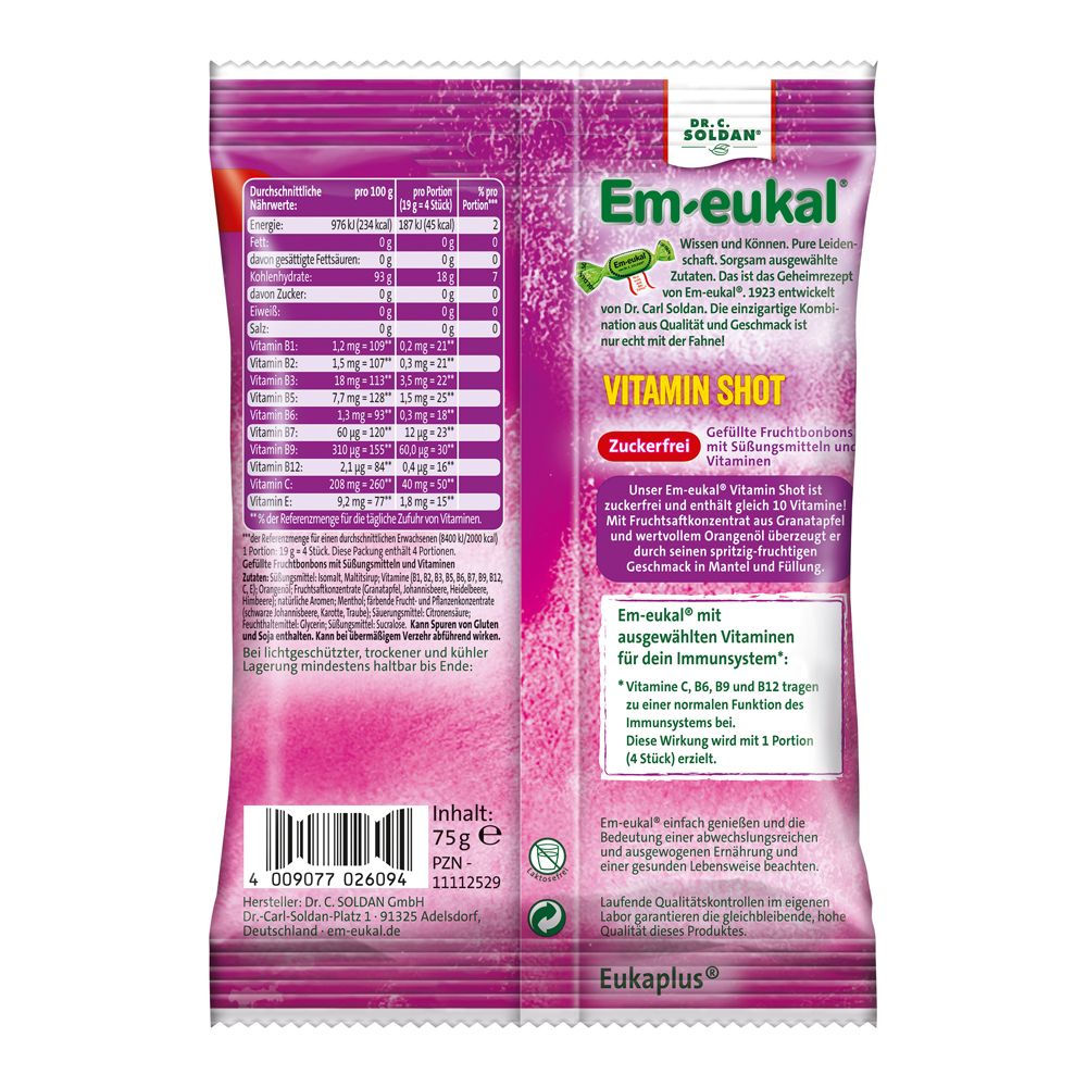 Em-eukal® ImmunStark® VITAMIN SHOT Bonbon sans sucre