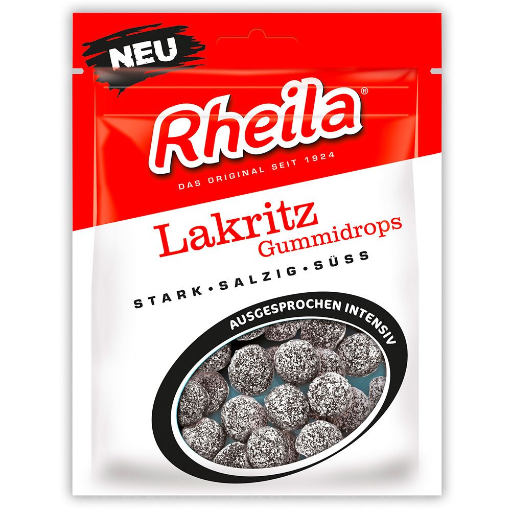 Rheila Gommes de réglisse avec sucre