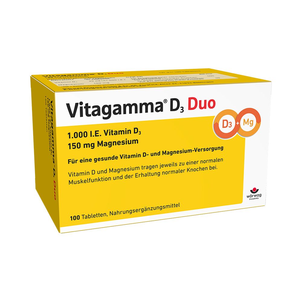 Vitagamma® D3 DUO 1.000 I.E. Vitamine D3 150 mg Magnesium NEM