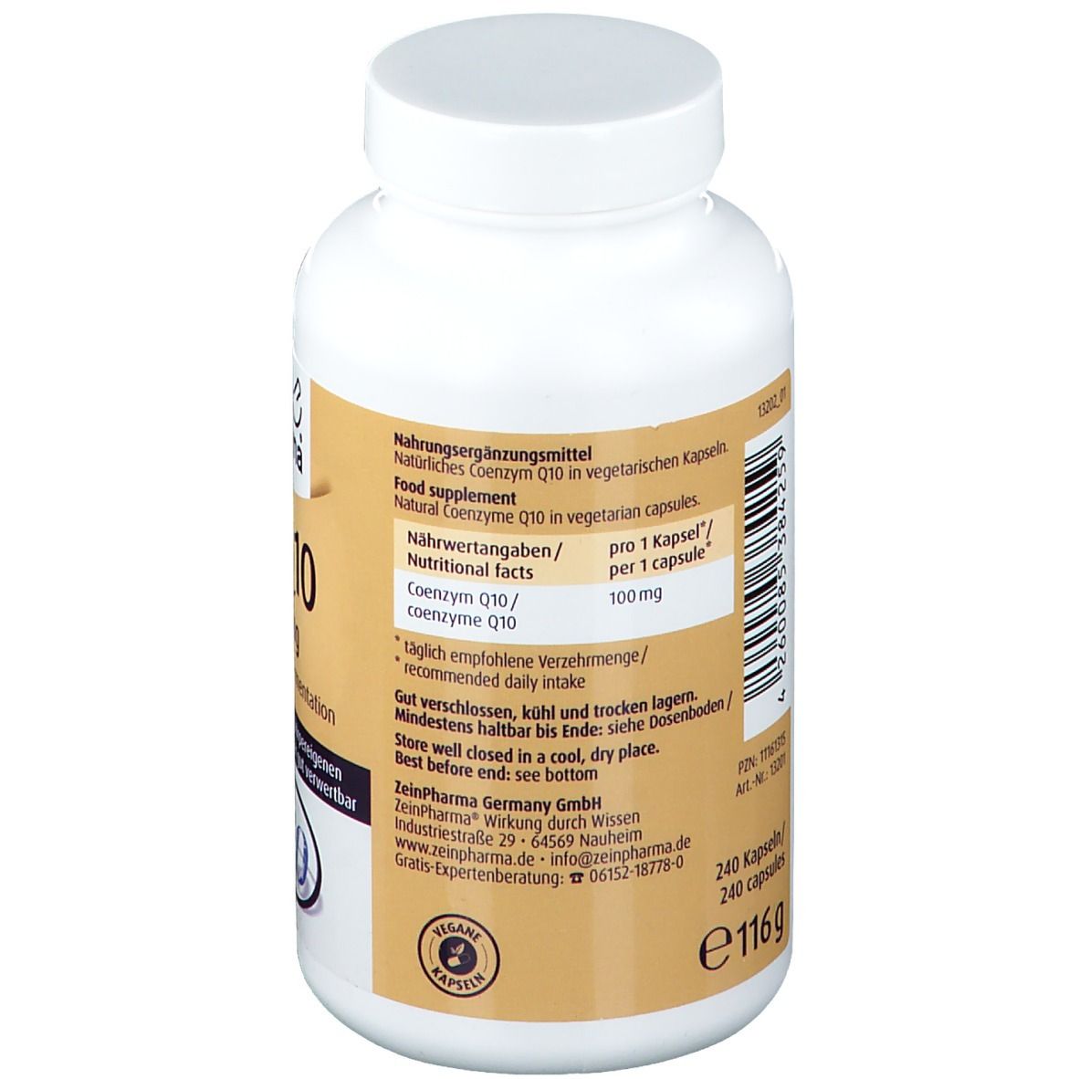 Coenzyme Q10 capsules 100 mg ZeinPharma