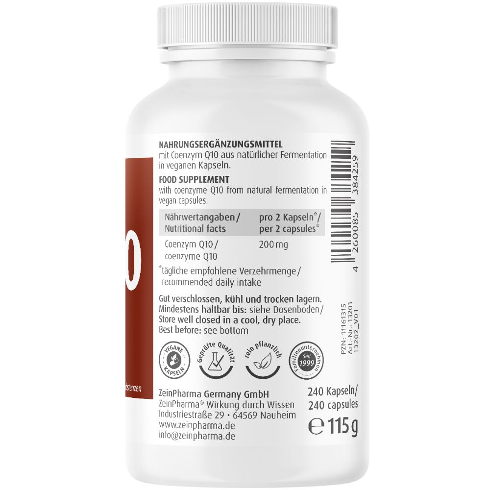 Coenzyme Q10 capsules 100 mg ZeinPharma