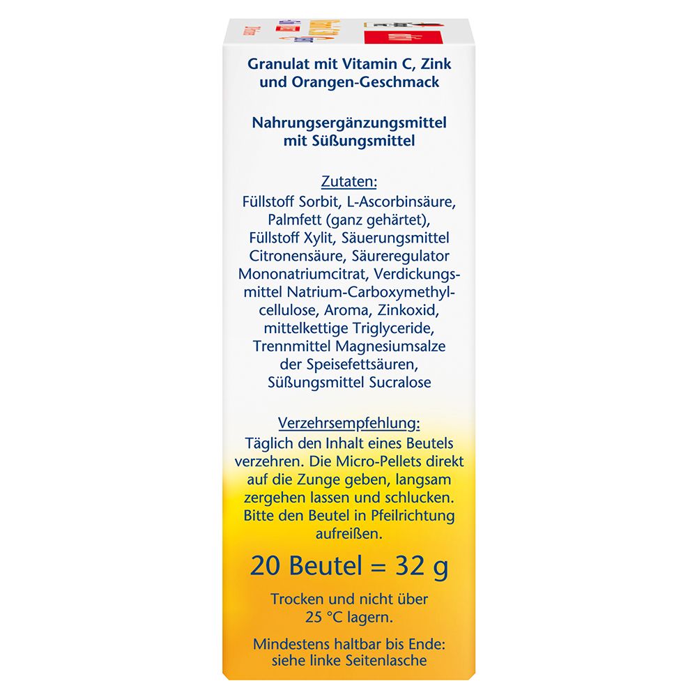 Doppelherz® aktiv Vitamine C 500 + Zinc Depot DIRECT