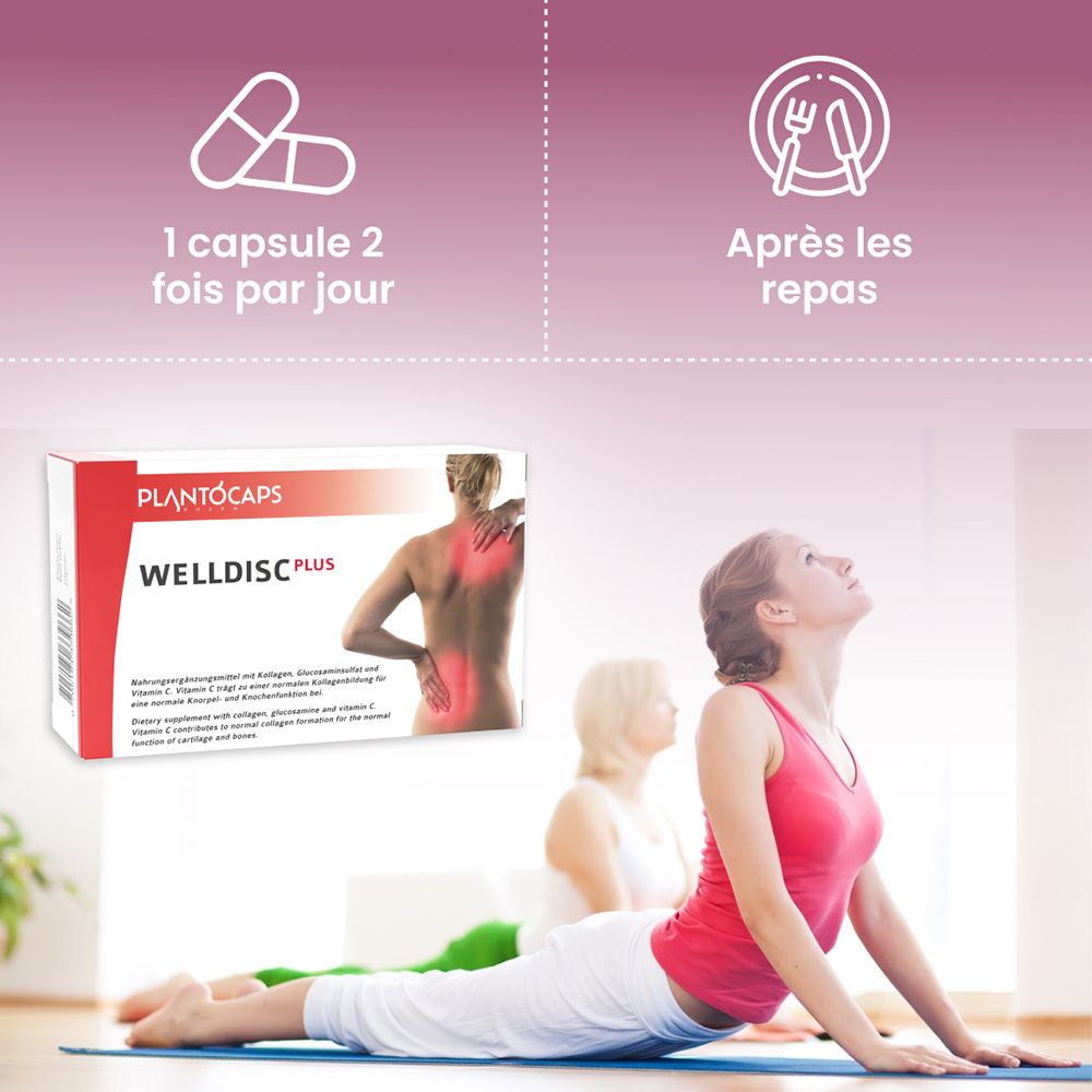 Emballage de plantoCAPS WELLDISC PLUS, vu de trois quarts avant.