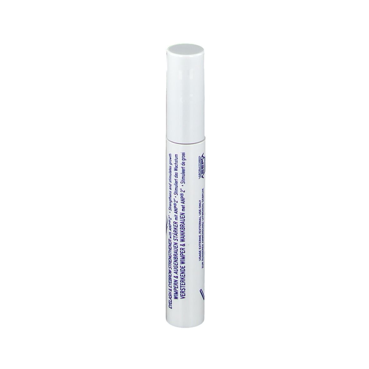ECRINAL® Wimpern Aufbau-Gel. Weiße Tube mit blauem Streifen und Schriftzug. Produkt für Wimpern und Augenbrauen.