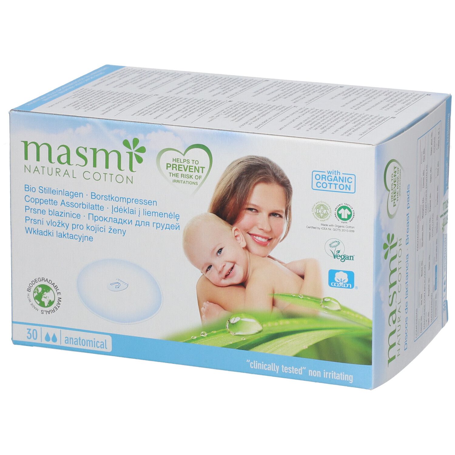 MASMI Coussinets d'allaitement bio mas