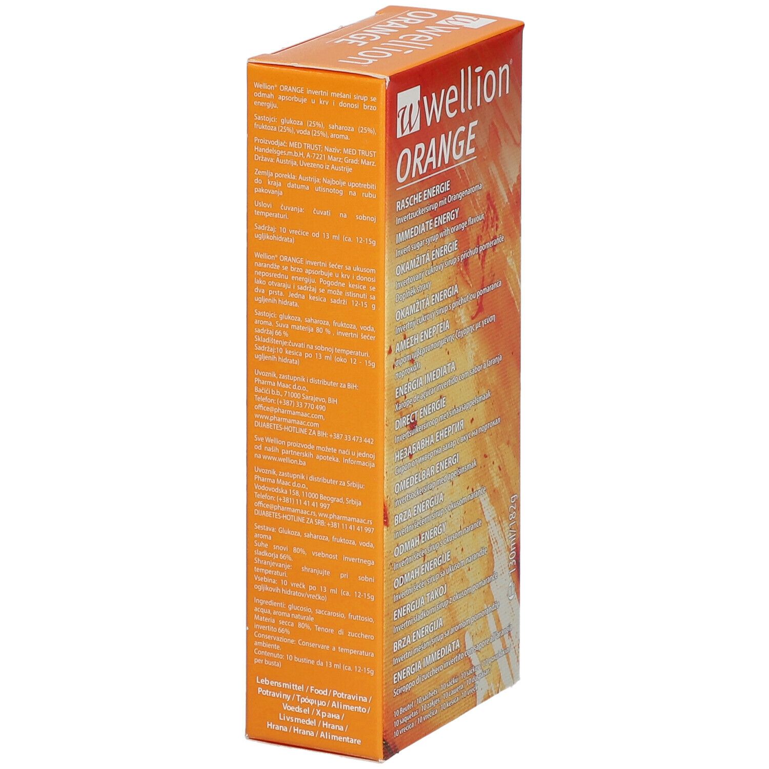 wellion® Orange sirop de sucre inverti