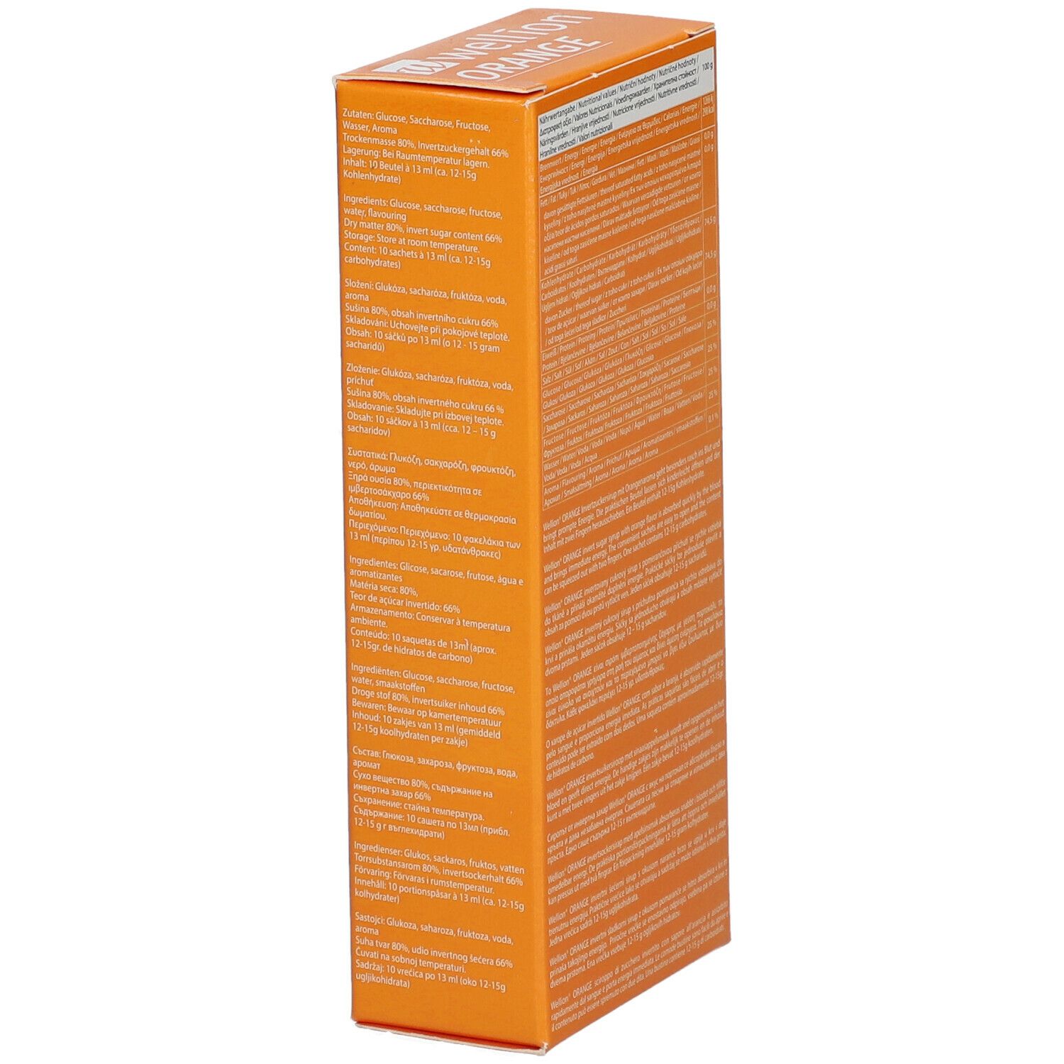 wellion® Orange sirop de sucre inverti